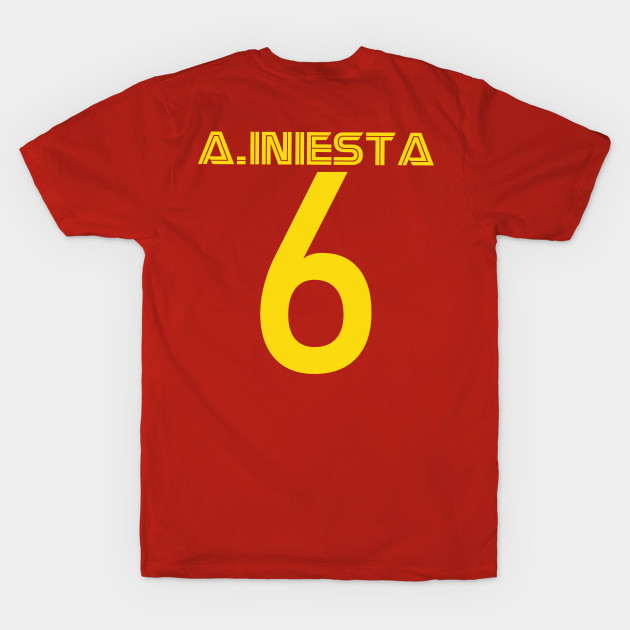 La Furia Roja - Andres Iniesta #6 - Front and Back by DistractedGeek